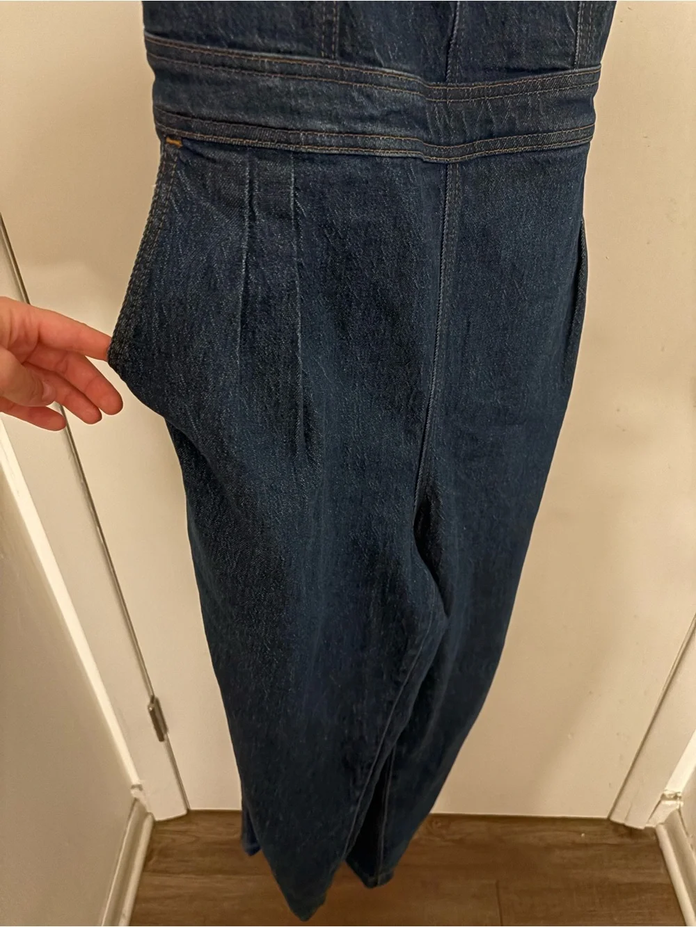 Madewell Tapered Overalls in Dunson Wash size 14 - Picture 6 of 11